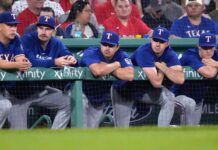 What went wrong for the defending champion Texas Rangers