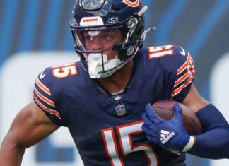 Bears WRs Keenan Allen, Rome Odunze to be game-time decisions