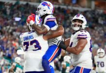 Buffalo Bills overwhelm Dolphins for fifth consecutive win over Miami