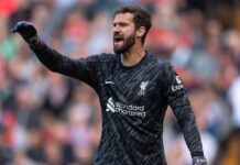 Liverpool’s Alisson an injury doubt for Bournemouth clash