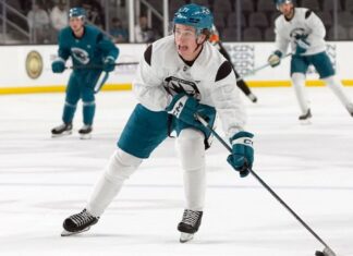 Sharks’ Macklin Celebrini showcases skills in first practice