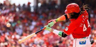 Elly De La Cruz youngest player to hit 25 HRs, steal 60 bases