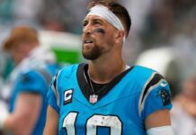 Panthers place Adam Thielen on IR with severe hamstring injury