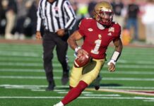 QB Thomas Castellanos for Boston College; James to start