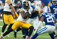 Steelers RB Cordarrelle Patterson ruled out with ankle injury