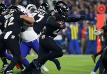 Derrick Henry runs for an 87-yard TD on Ravens’ first play