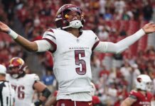 Commanders coach — QB Jayden Daniels’ work habits fuel record start