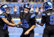 Lions’ Campbell makes amends, gives Goff game ball for record