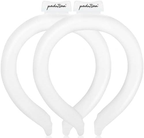 2PCS Neck Cooling Tube, Reusable Ice Neck Cool Ring Wearable Body Cooling Products for Indoor Outdoor, Neck Coolers for Hot Weather - Image 2