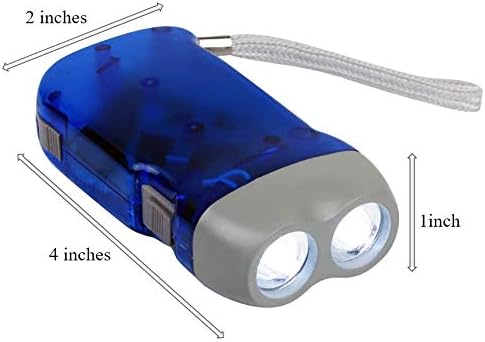 Evelots Hand Crank Emergency Flashlights -48 Pack- Camping , Home , Car - Double LED Bright Lights - Great for Hiking , Outdoor Sports , Power Outage Easy to Use - Image 7