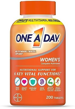 ONE A DAY Womens Complete Daily Multivitamin with Vitamin A, B , C, D, and E, Calcium and Magnesium, Immune Health Support, 200 Count - Image 2