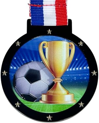 Express Medals Various 10 Pack Styles of Soccer Award Medals with Neck Ribbons Trophy Award Prize Gift - Image 3