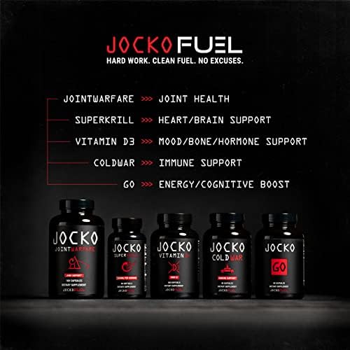 Jocko Fuel Joint Support Supplement - Glucosamine MSM for Joint Pain, Mobility, & Flexibility w/Turmeric & Boswellia (180 Capsules) - Image 8