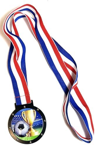 Express Medals Various 10 Pack Styles of Soccer Award Medals with Neck Ribbons Trophy Award Prize Gift - Image 4