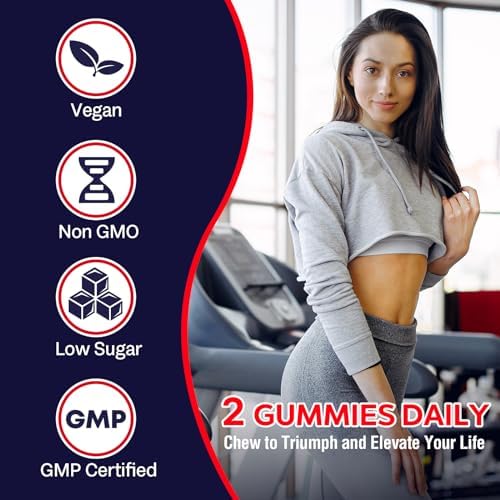 Creatine Monohydrate Gummies for Men & Women, Taurine&B6, Chewable Creatine Supplement for Maximum Strength, Muscle Growth, Energy & Endurance - 5g Per Serving, Low Sugar, Organic Ingredients - 1 Pack - Image 8