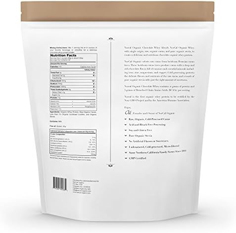 NorCal Organic Chocolate Whey Protein - 2lbs | 100% USA Grass-Fed, USDA Certified | Naturally Flavored with Raw Cacao from California Family Farms - Image 3