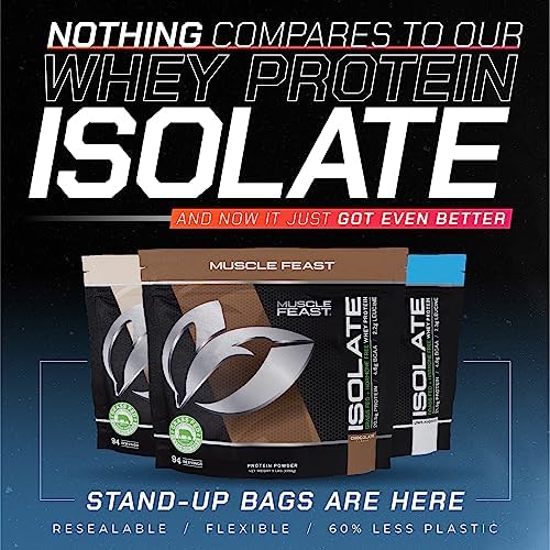 Muscle Feast Grass-Fed Whey Protein Isolate, All Natural Hormone Free Pasture Raised, Chocolate, 2lb (37 Servings) - Image 3