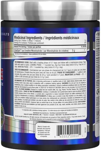 ALLMAX Essentials CREATINE - 400 g Powder - Improves Performance & Training Intensity - Vegan & Gluten Free - 80 Servings - Image 4