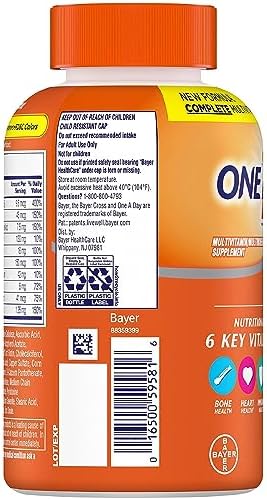 ONE A DAY Womens Complete Daily Multivitamin with Vitamin A, B , C, D, and E, Calcium and Magnesium, Immune Health Support, 200 Count - Image 10
