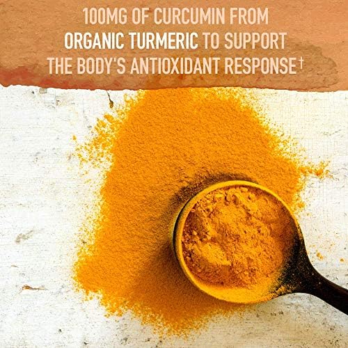 Garden of Life Organics Extra Strength Turmeric Inflammatory Response 60 Tablets-100mg Curcumin (95% Curcuminoids) Black Pepper, Probiotics, Organic Non-GMO Vegan Gluten Free Herbal Supplement - Image 4