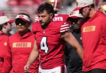 Jake Moody suffers ankle sprain in San Francisco 49ers’ loss