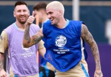 Lionel Messi, Argentina train in Miami amid hurricane watch