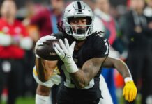 Raiders’ Jakobi Meyers (ankle) downgraded to doubtful vs. Steelers