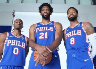 76ers rule out Joel Embiid for week, delay Paul George debut
