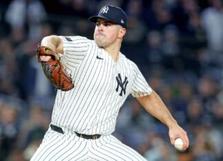Yankees’ Carlos Rodon injures hamstring while rehabbing elbow