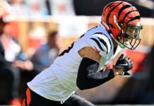Bengals’ Charlie Jones scores 100-yard TD on opening kickoff