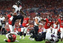 ‘Like LeBron,’ ‘MVP’ – Ravens laud Lamar Jackson after 5-TD night