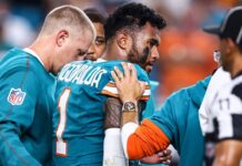 Dolphins QB Tua Tagovailoa still faces concussion concerns