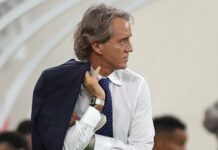 Ex-Inter, Man City coach Mancini leaves Saudi Arabia job