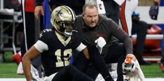 Saints WR Chris Olave considering wearing Guardian Cap