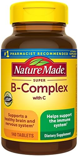 Nature Made Super B Complex with Vitamin C and Folic Acid, Dietary Supplement for Immune Support, 140 Tablets, 140 Day Supply - Image 2