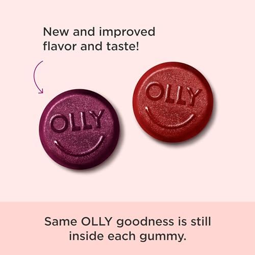 OLLY Women's Multivitamin Gummy, Vitamins A, D, C, E, Biotin, Folic Acid, Adult Chewable Vitamin, Berry Flavor, 45 Day Supply - 90 Count (Packaging May Vary) - Image 3