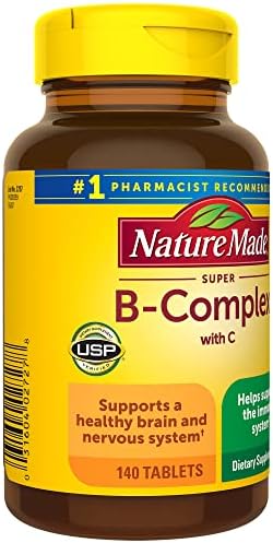 Nature Made Super B Complex with Vitamin C and Folic Acid, Dietary Supplement for Immune Support, 140 Tablets, 140 Day Supply - Image 9