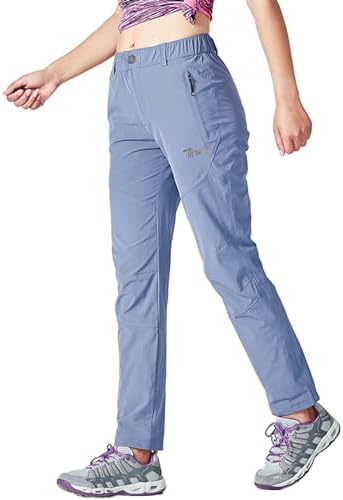 Rdruko Women's Outdoor Hiking Pants Lightweight Quick Dry Water Resistant Travel Fishing Pants with Pockets - Image 3