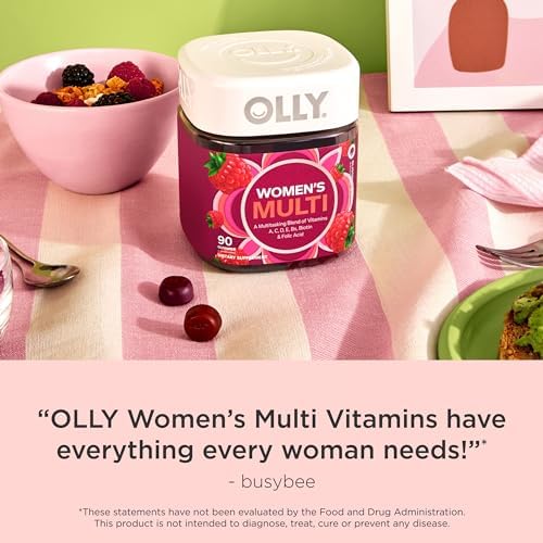 OLLY Women's Multivitamin Gummy, Vitamins A, D, C, E, Biotin, Folic Acid, Adult Chewable Vitamin, Berry Flavor, 45 Day Supply - 90 Count (Packaging May Vary) - Image 7