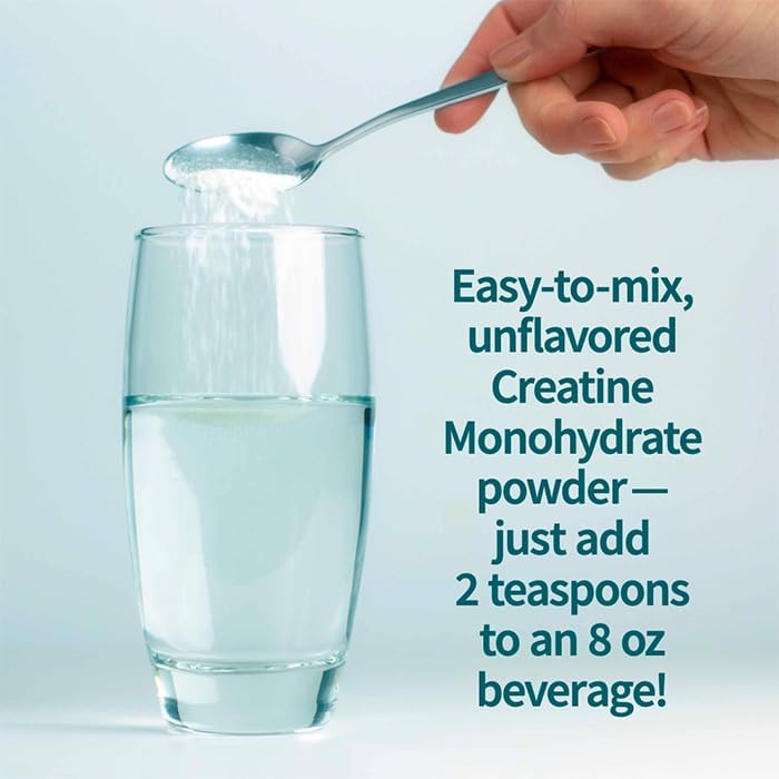 Garden of Life Creatine Monohydrate Powder for Women and Men, Micronized Pre Workout with Probiotics for Muscle, Strength, Performance, Sport Amino Energy, About 60 Easy to Mix Unflavored Servings - Image 5