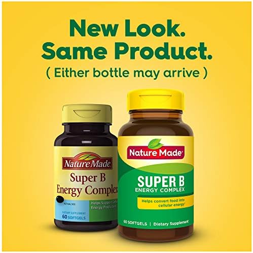 Nature Made Super B Energy Complex, Dietary Supplement for Brain Cell Function Support, 60 Softgels, 60 Day Supply - Image 11
