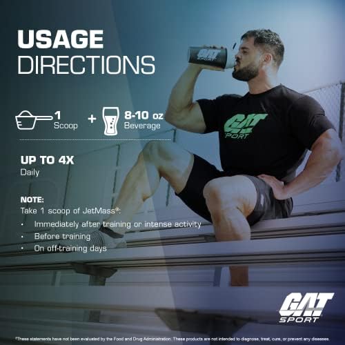 GAT SPORT JetMass Fact-Acting Volumizing Creatine System, 30 Servings (Tropical Ice) - Image 6