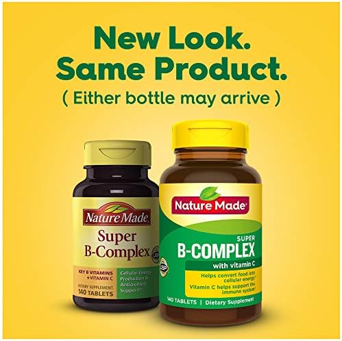 Nature Made Super B Complex with Vitamin C and Folic Acid, Dietary Supplement for Immune Support, 140 Tablets, 140 Day Supply - Image 13