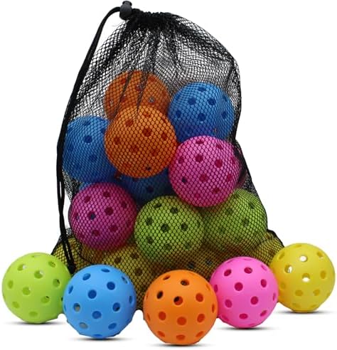 Magicorange Pickleball Balls, 20 Pack 40 Holes Outdoor Pickleballs, High Elasticity & Durable Pickle Balls for All Style Pickleball Paddles - Image 2