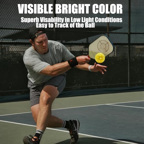Magicorange Pickleball Balls, 20 Pack 40 Holes Outdoor Pickleballs, High Elasticity & Durable Pickle Balls for All Style Pickleball Paddles - Image 6