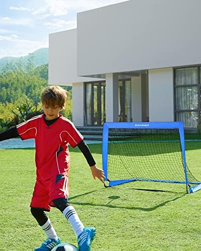 SONGMICS Kids Soccer Goals for Backyard, 4x3 ft Portable Soccer Nets Training Equipment, Toddler Soccer Goal with Carrying Bag, for Field - Image 4