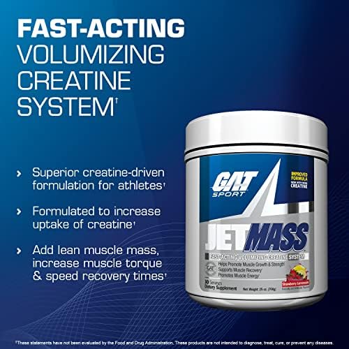 GAT SPORT JetMass Fact-Acting Volumizing Creatine System, 30 Servings (Tropical Ice) - Image 3