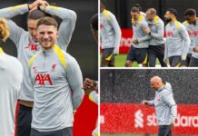 19 photos as Liverpool train for Bologna – Hands-on Heitinga and Slot gets soaked! – Liverpool FC