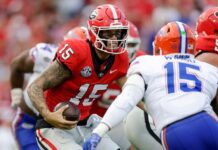 Georgia beats 3 INTs Carson Beck, moves past Florida