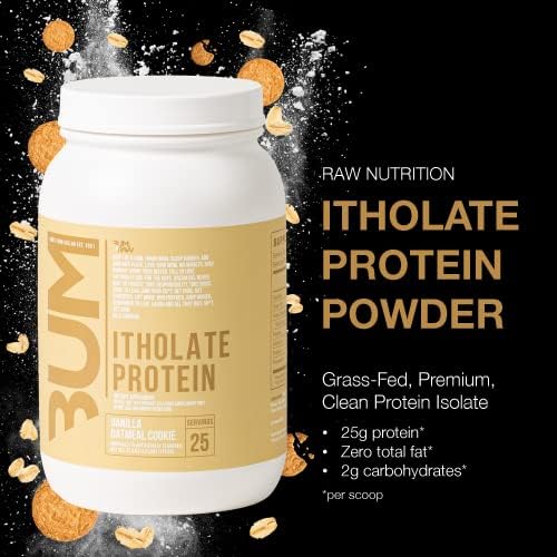 RAW Whey Isolate Protein Powder, Vanilla Oatmeal Cookie (CBUM Itholate Protein) - 100% Grass-Fed Sports Nutrition for Muscle Growth & Recovery - Low-Fat, Low Carb, Naturally Flavored - 25 Servings - Image 3